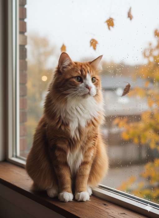 Кот у окна